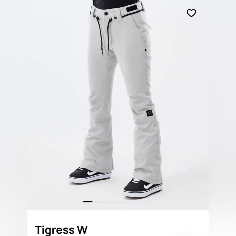 DOPE Light white Gray Ski pant  for women - tigress S